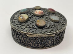 Caja morisca vintage Sajai con piedras semipreciosas