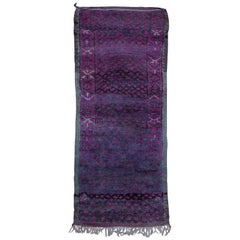 Vintage Moroccan Ait Bou Ichaouen Talsint Rug - Black, Purple