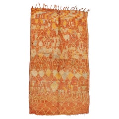 Vintage Moroccan Ait Bou Ichaouen Talsint Rug, Tribal Style Berber Moroccan Rug