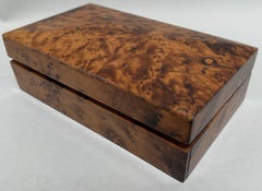Vintage Marokkanische Amboyna Burl Wood Box
