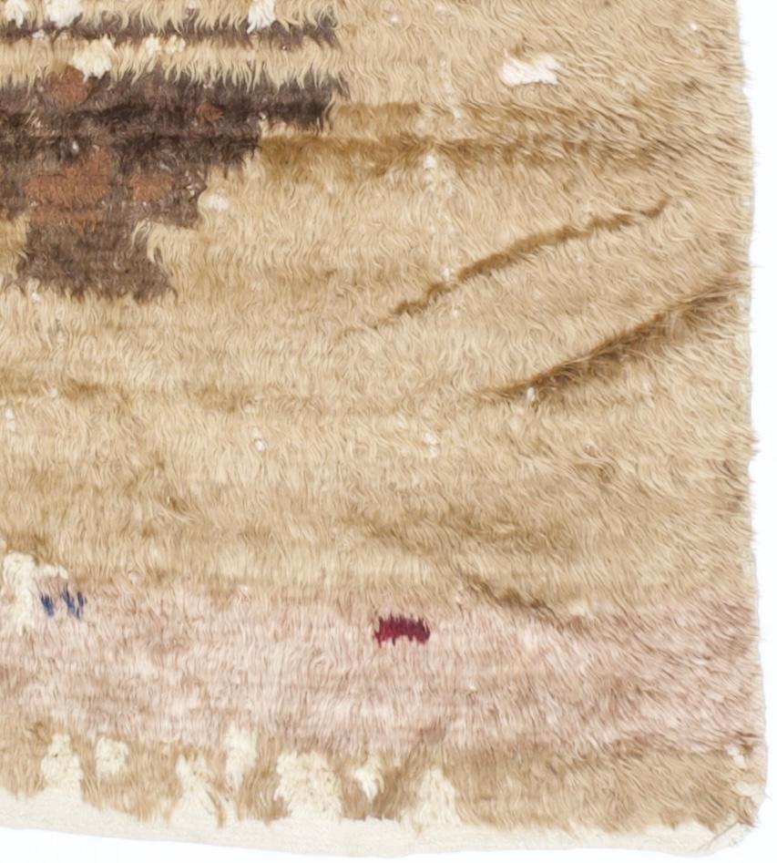 20th Century Vintage Moroccan Angora Rug 4'4