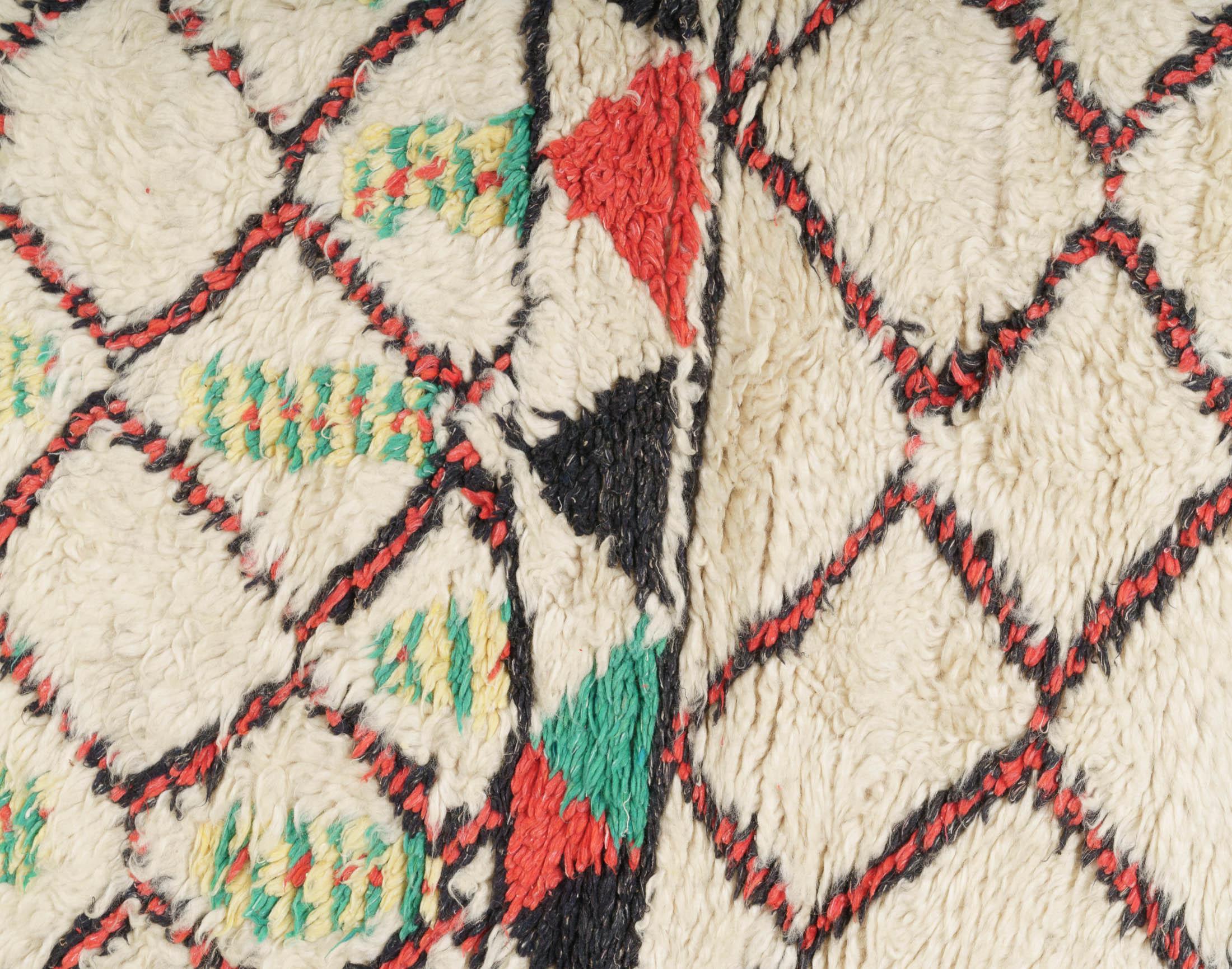 20th Century Vintage Moroccan Azilal Berber Rug For Sale