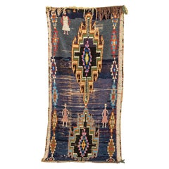 Vintage Moroccan Azilal Berber Rug High Atlas Mountains Colorful