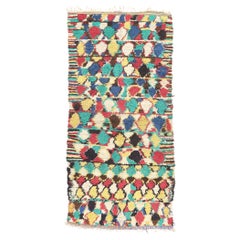 Vintage Moroccan Azilal Rag Rug, Maximalist Boho Meets Tribal Enchantment