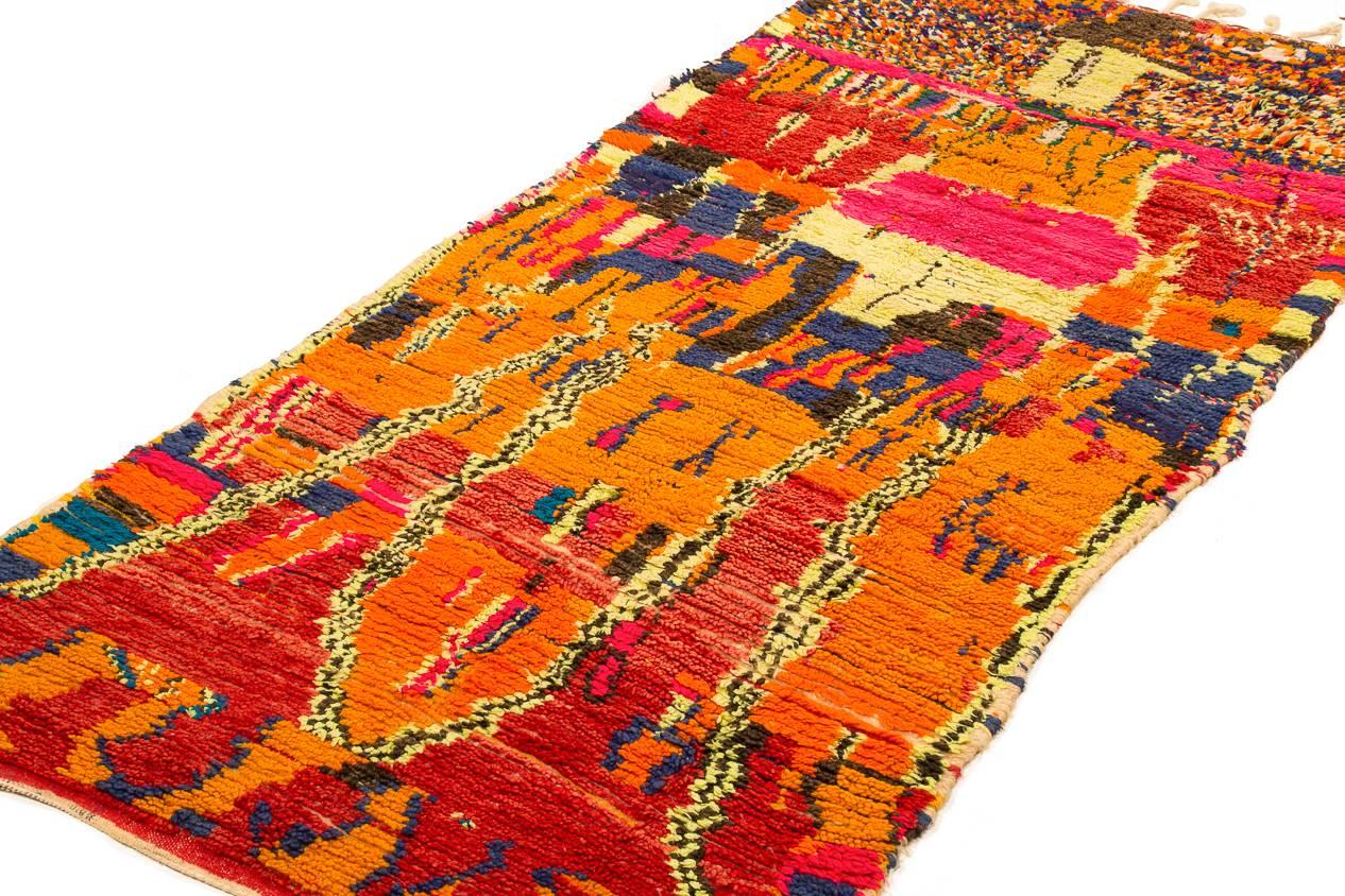 Tribal A Vintage Azilal Rug From Morocco