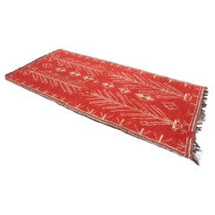 Marokkanischer Azilal-Teppich im Vintage-Stil - Rot - 4.8x10.7feet / 148x328cm
