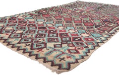 Vintage Moroccan Azilal Rug, Wabi-Sabi Meets Tribal Enchantment