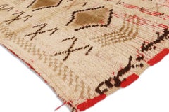 Vintage Moroccan Azilal Rug with Rustic Bohemian Tribal Style