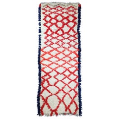 Vintage Moroccan Azilal Rug with Tribal Style, Berber Boucherouite Rug