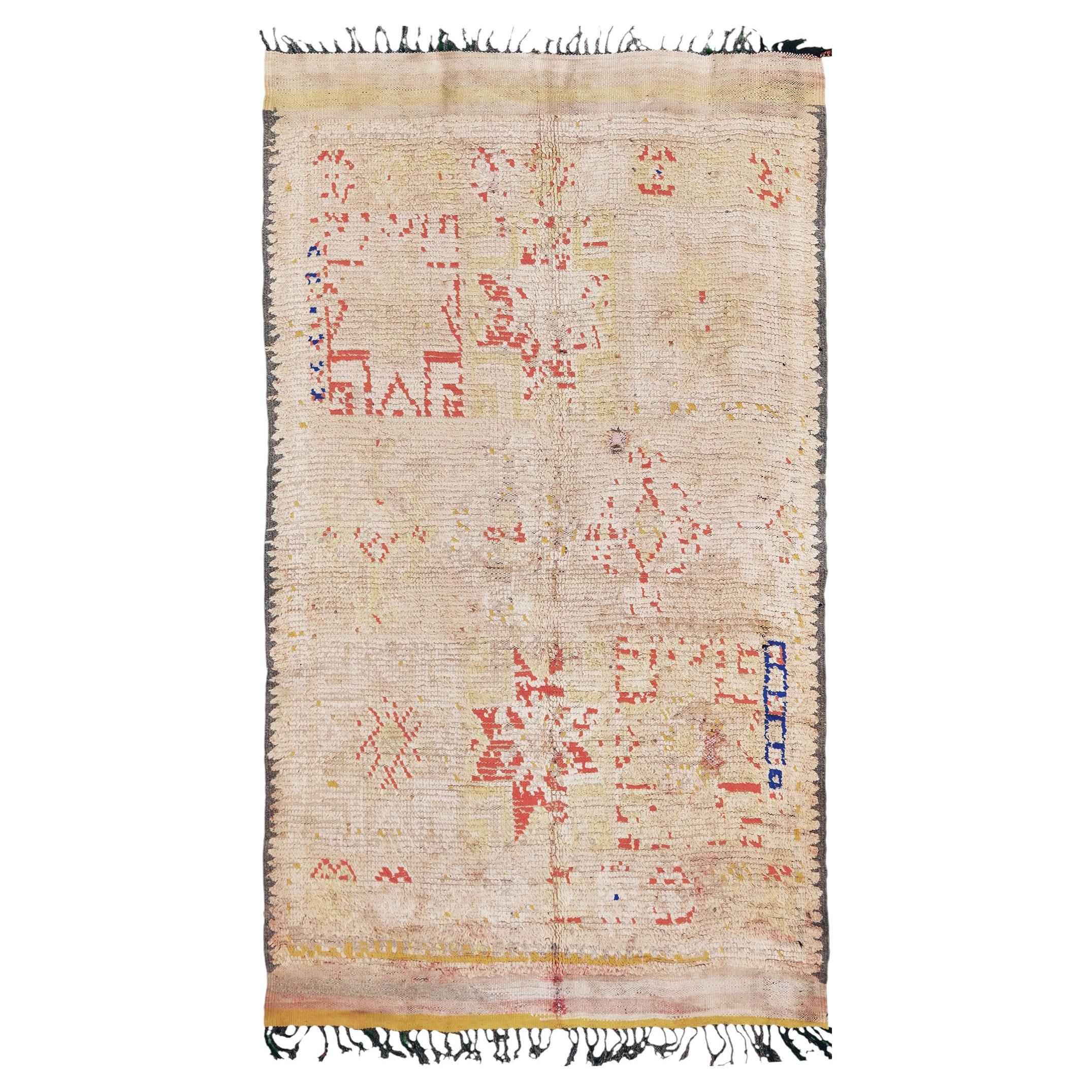Vintage Moroccan Azilal Runner For Sale