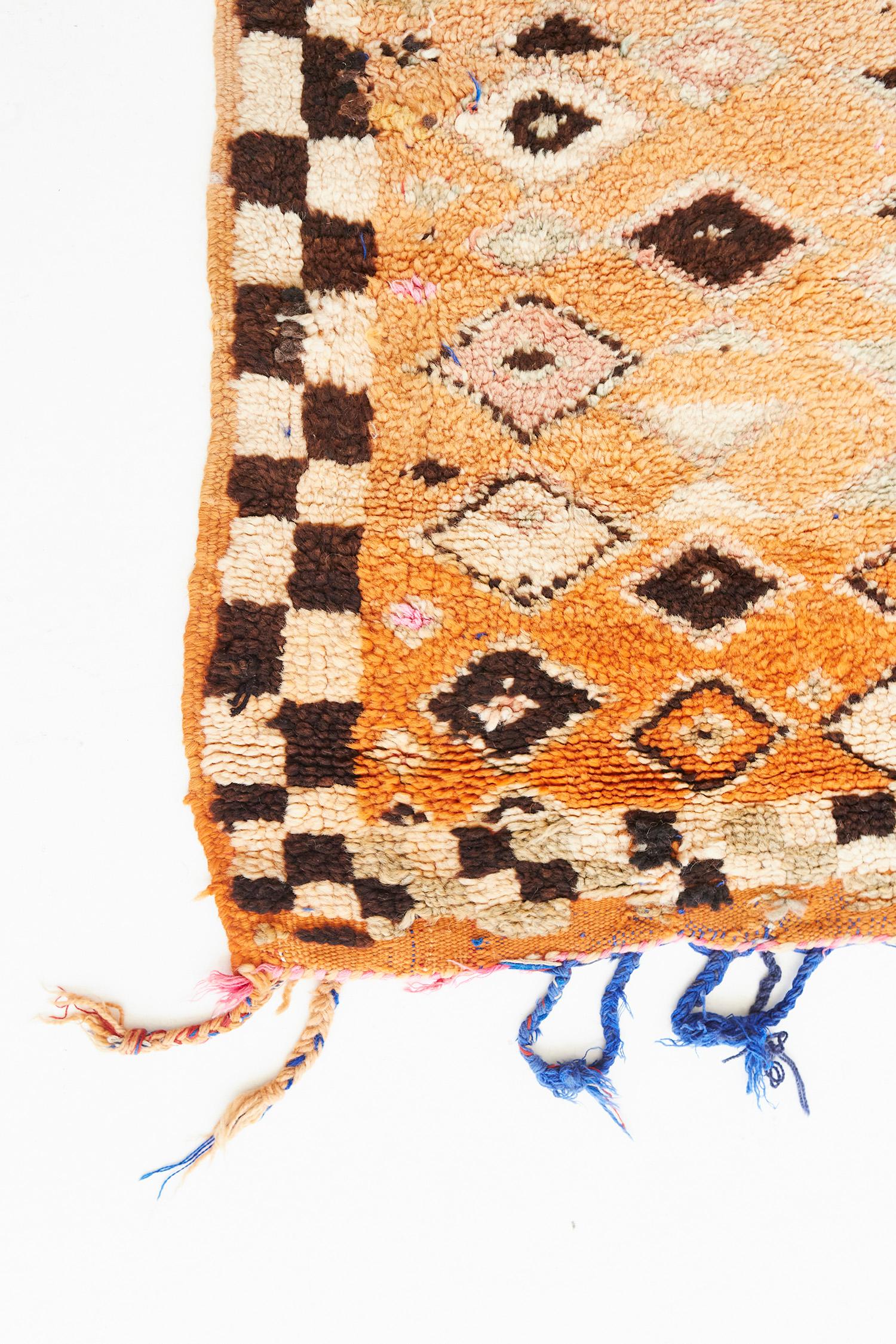 Vintage Moroccan Azilal Tribe Berber Rug For Sale 11