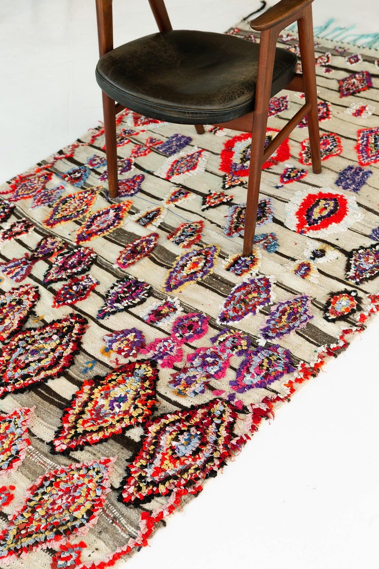 Vintage Moroccan Azilal Tribe Berber Rug For Sale at 1stDibs