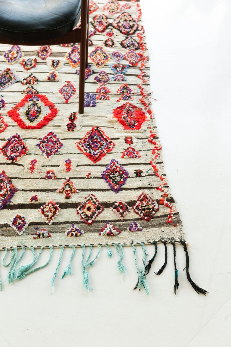 Vintage Moroccan Azilal Tribe Berber Rug For Sale at 1stDibs