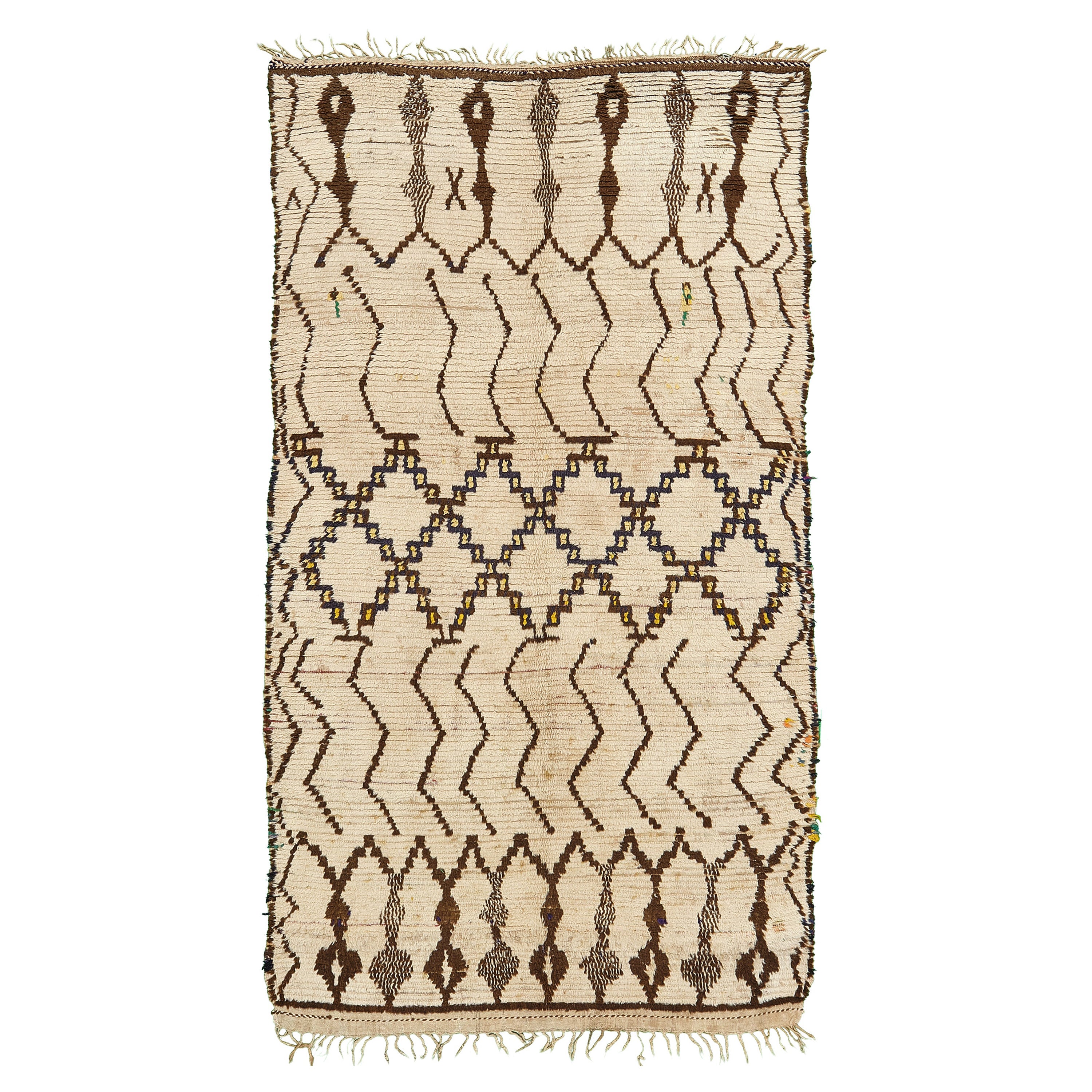 Vintage Moroccan Azilal Tribe Berber Rug