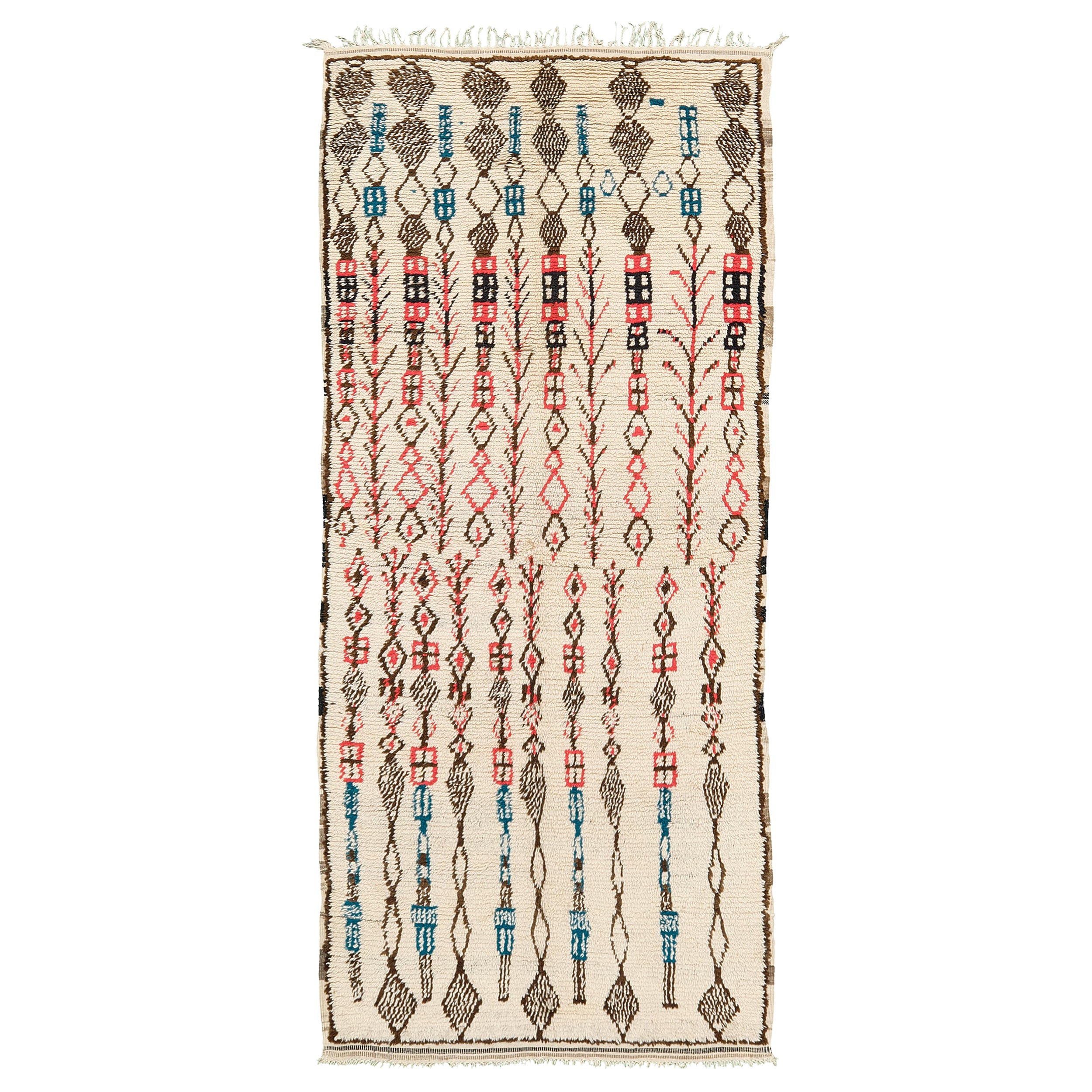 Vintage Moroccan Azilal Tribe Berber Rug