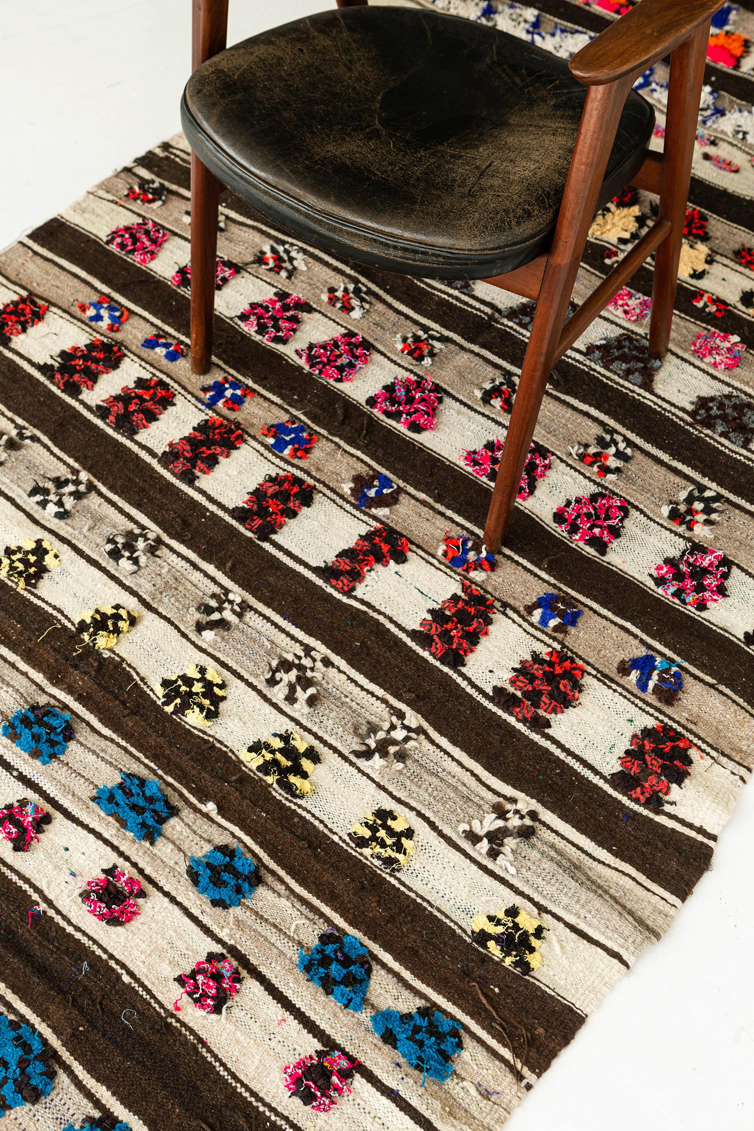 Vintage Moroccan Azilal Tribe Berber Runner In Good Condition In WEST HOLLYWOOD, CA