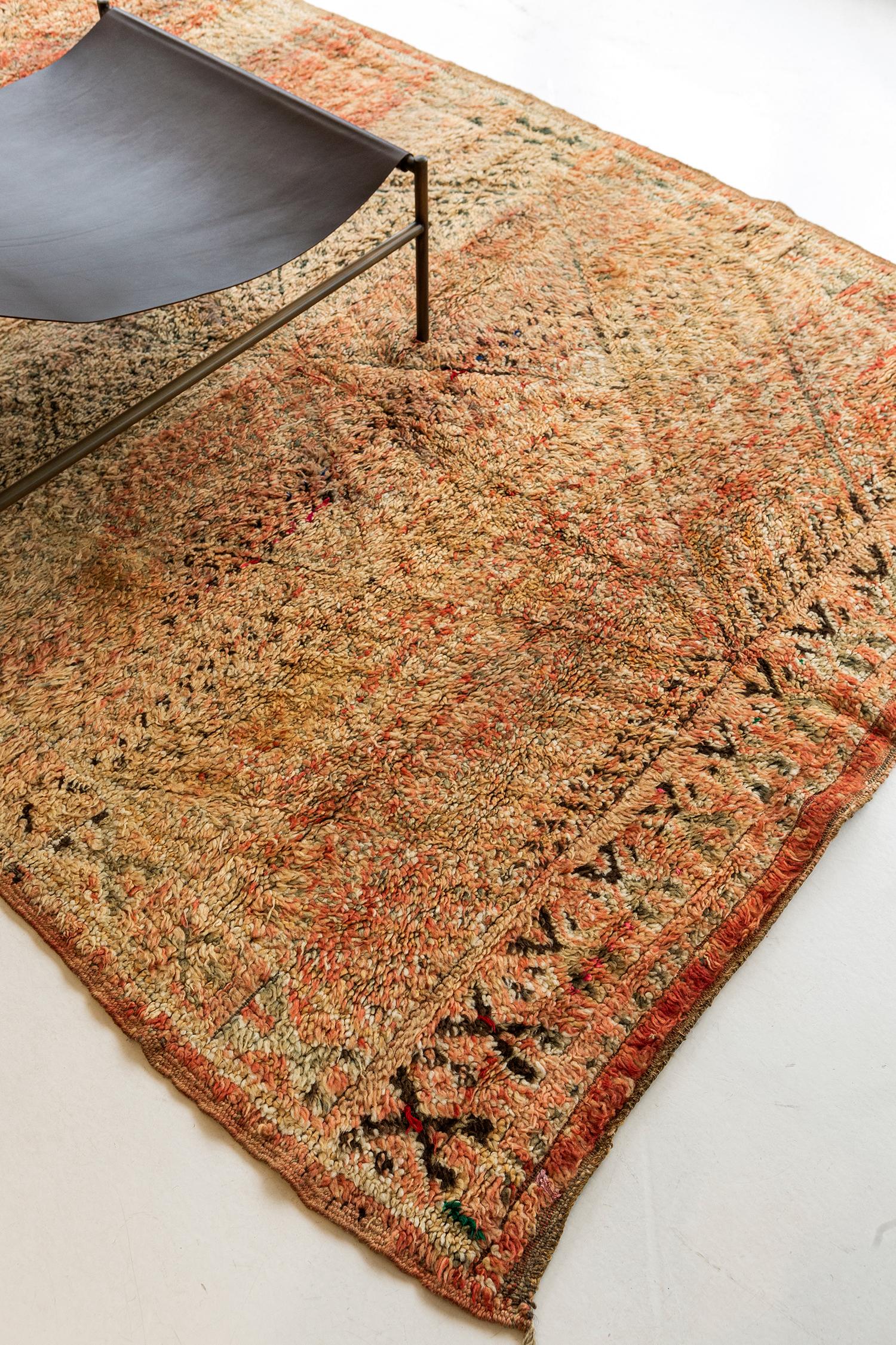 Hand-Knotted Vintage Moroccan Azilal Tribe Rug