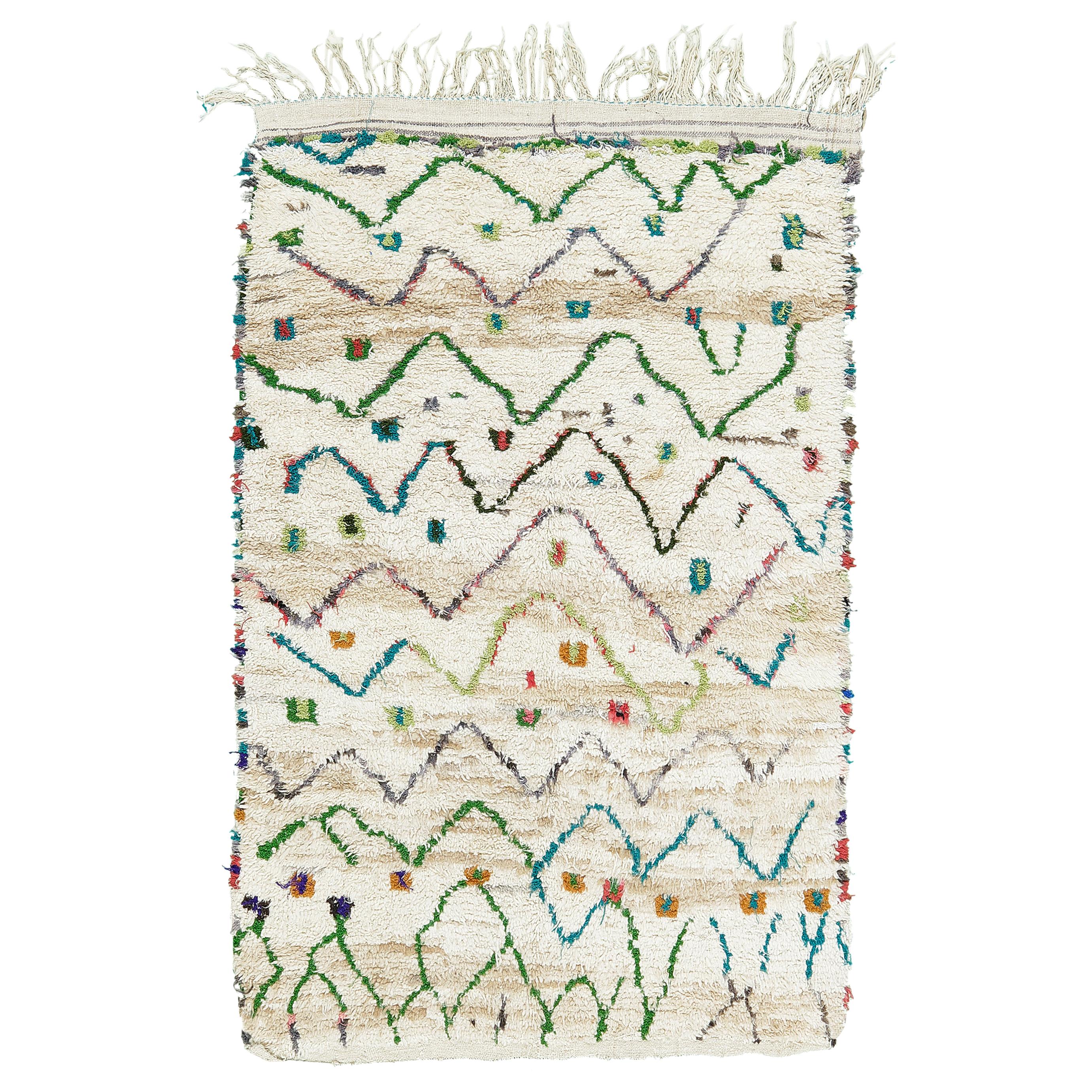Vintage Moroccan Azilal Tribe Rug