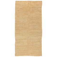 Tapis marocain vintage beige fait à la main