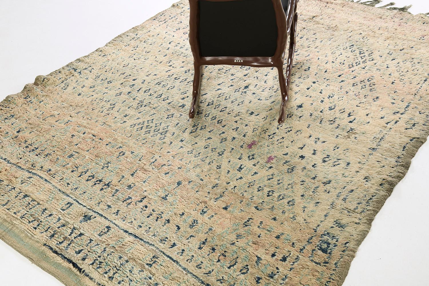Mid-20th Century Vintage Moroccan Beni M'Guild by Mehraban Rugs For Sale