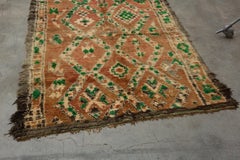 Vintage Moroccan Beni M'Guild Rug, Neutral, Cream, Green