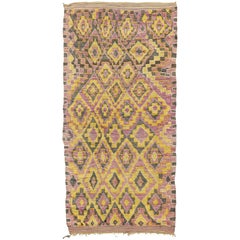 Used Moroccan Beni Mguild Tribe Berber Rug