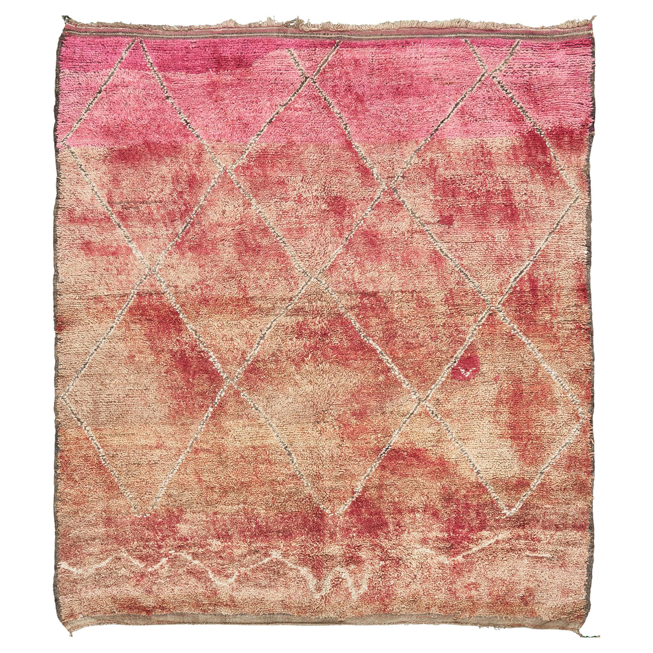 Marokkanischer Beni M'Guild Tribe-Teppich von Mehraban Rugs, Vintage im Angebot