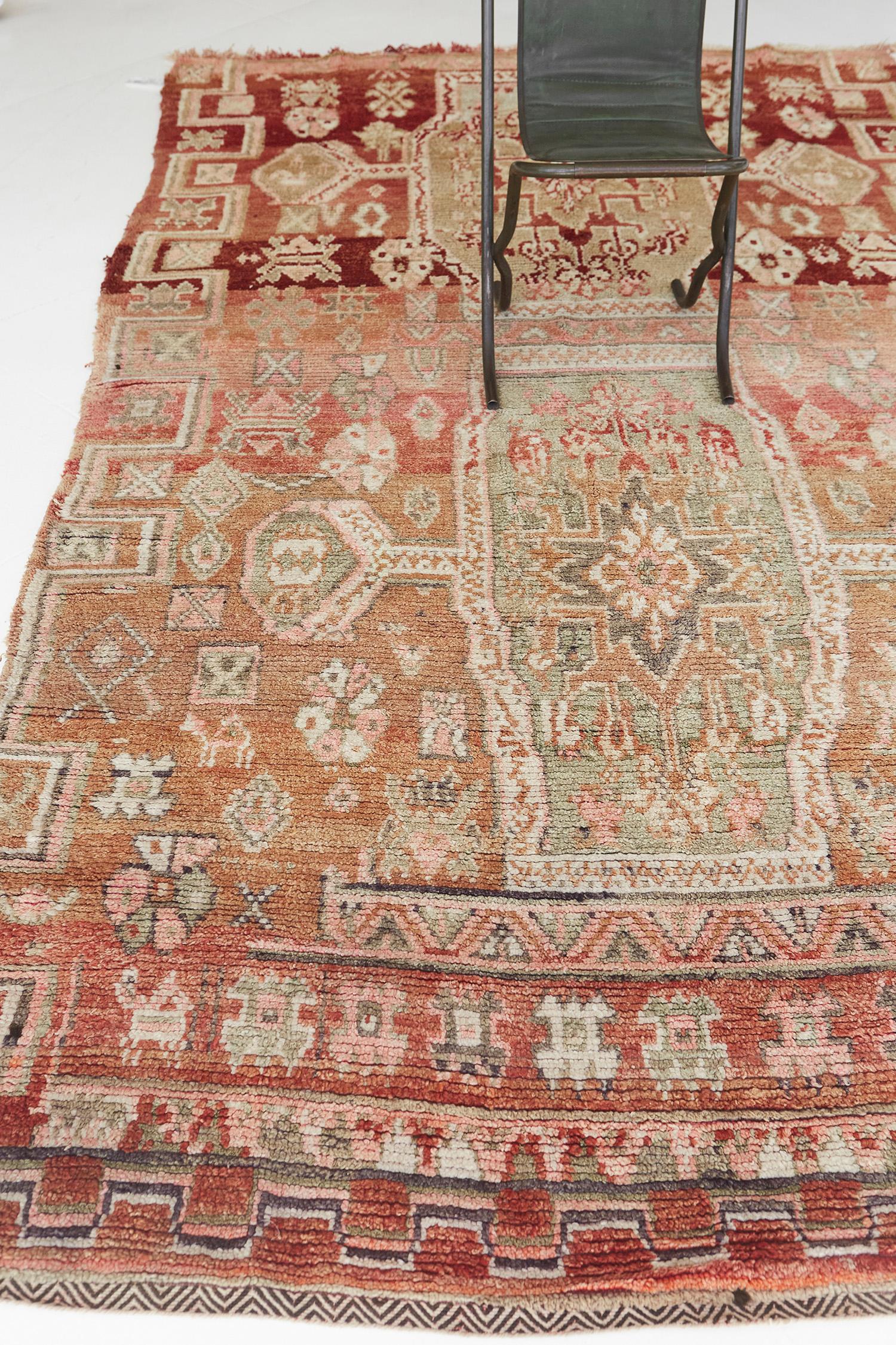 Marocchino Tappeto vintage della tribù marocchina Beni M'Guild in vendita