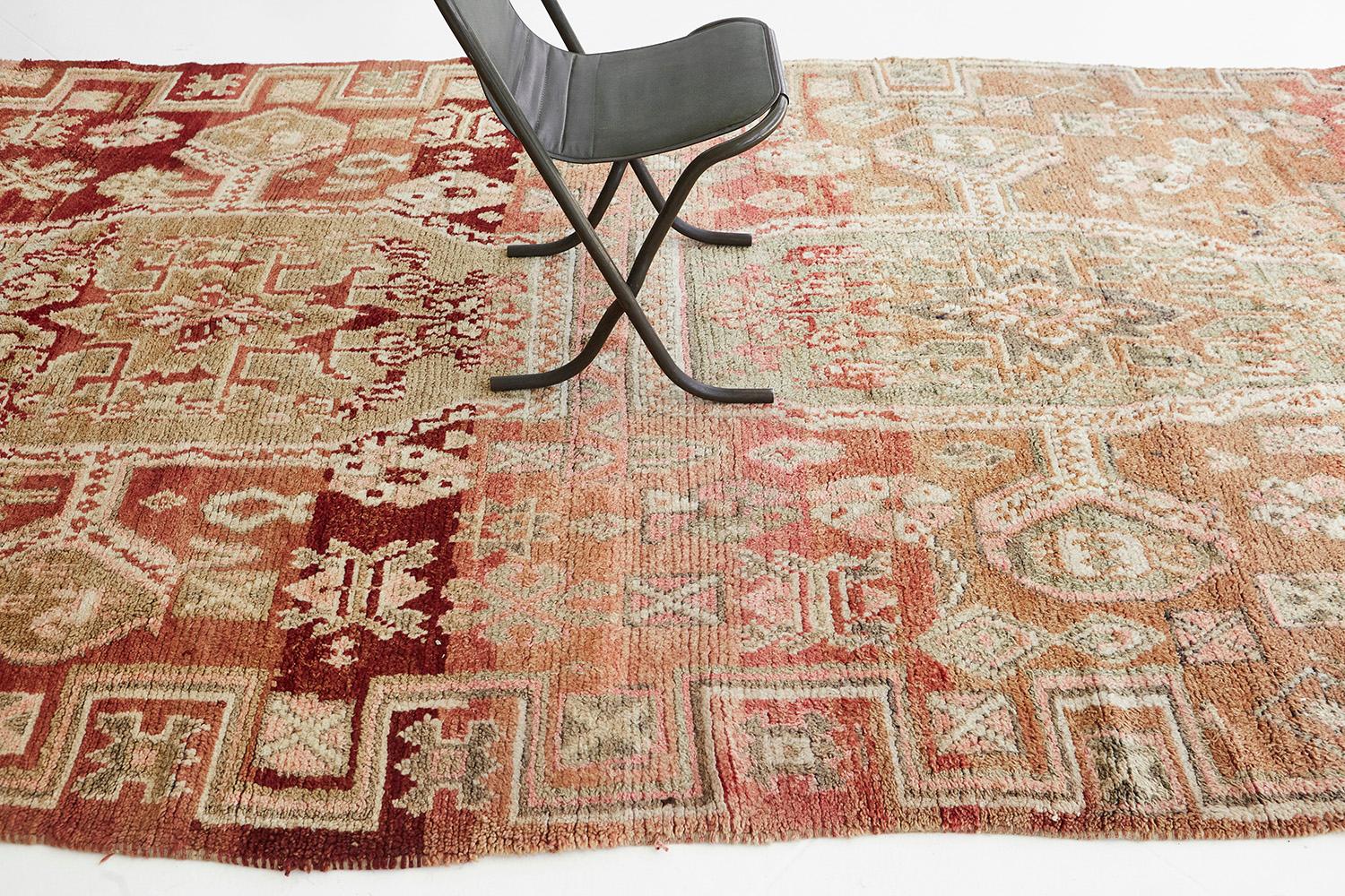 Mid-20th Century Vintage Moroccan Beni M'Guild Tribe Rug For Sale