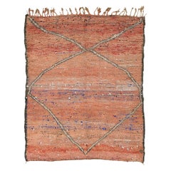 Vintage Moroccan Beni M'Guild Tribe Rug