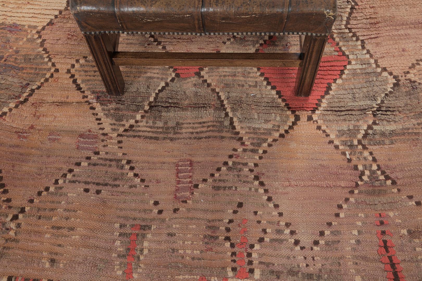 Marokkanischer Beni M'Guild Tribe Teppich von Mehraban, Vintage im Angebot 4