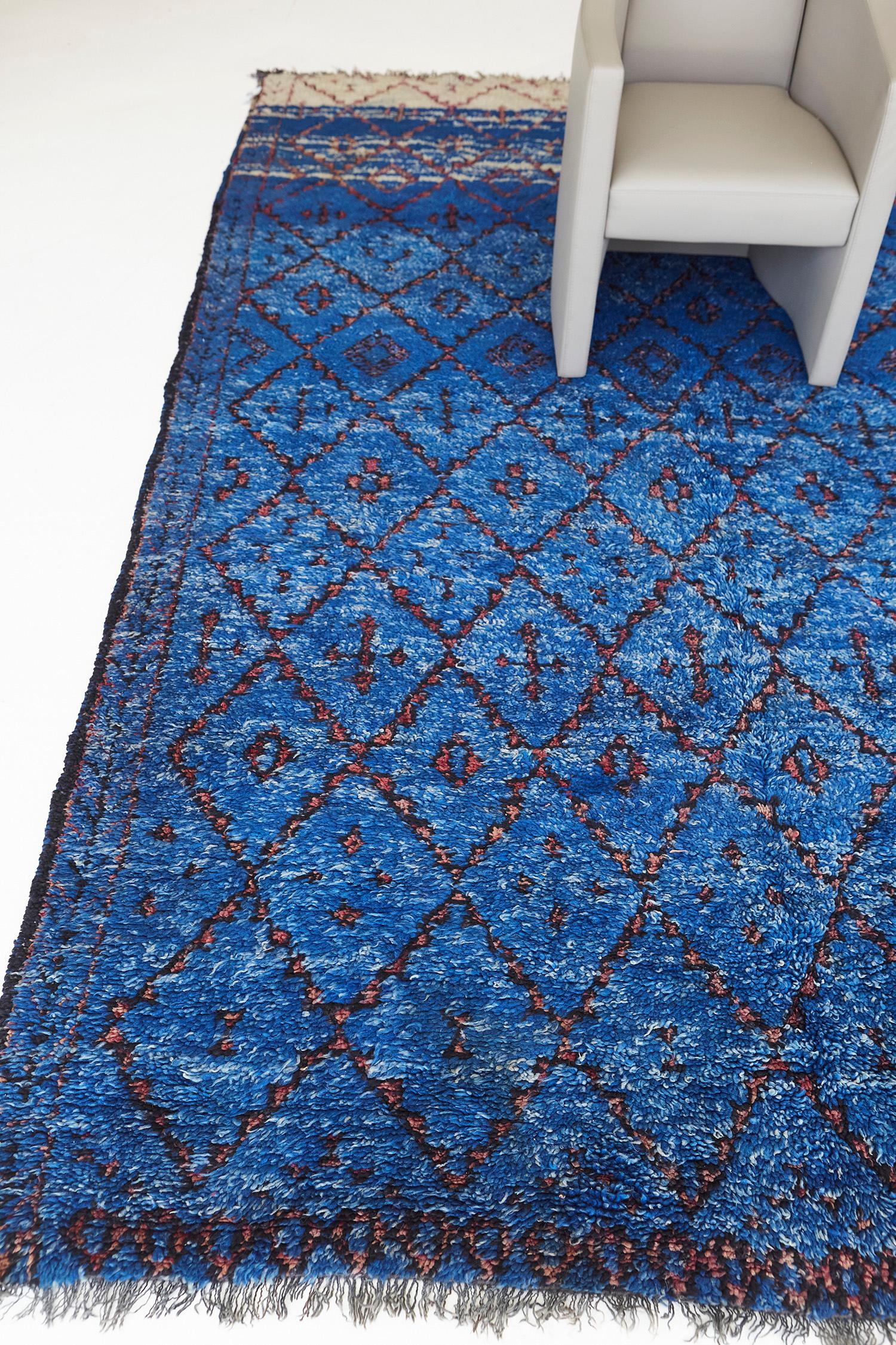 Alfombra vintage marroquí de la tribu Beni M'Guild de Mehraban Tribal en venta