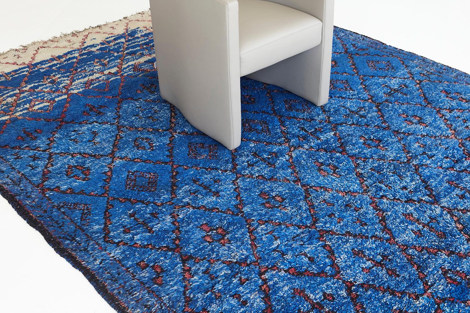 Alfombra vintage marroquí de la tribu Beni M'Guild de Mehraban Marroquí en venta