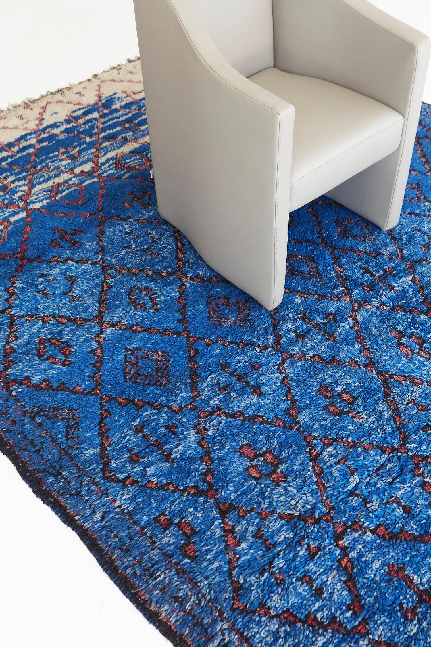 Alfombra vintage marroquí de la tribu Beni M'Guild de Mehraban Anudado a mano en venta