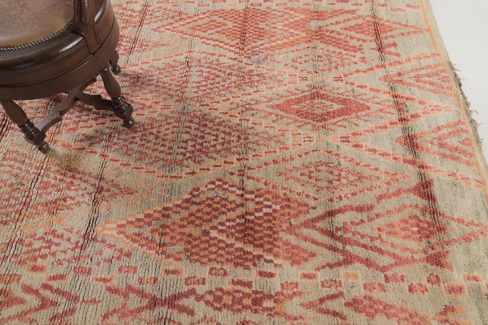 Marokkanischer Beni M'Guild Tribe Teppich von Mehraban, Vintage im Angebot 3