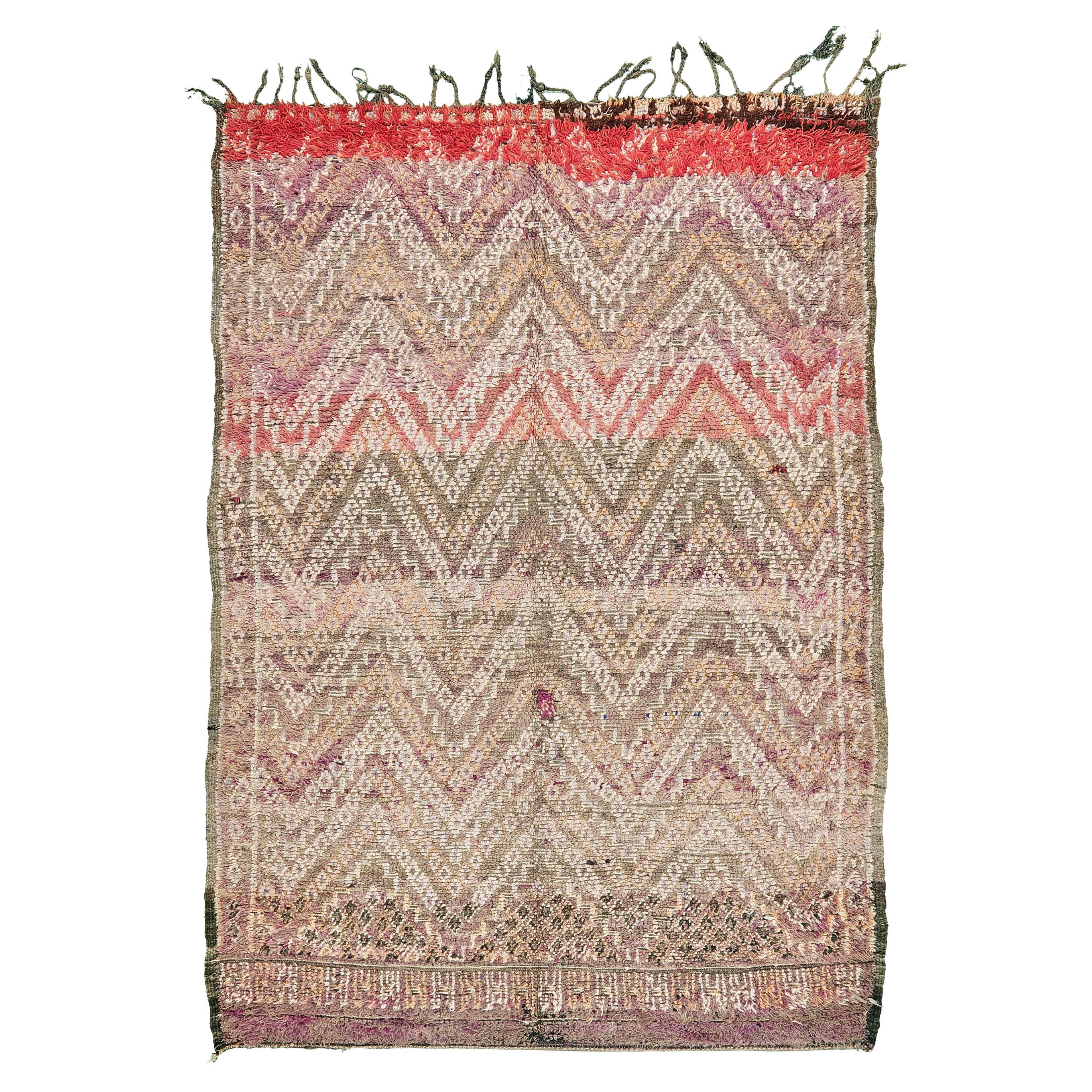 Marokkanischer Beni M'Guild Tribe Teppich von Mehraban, Vintage
