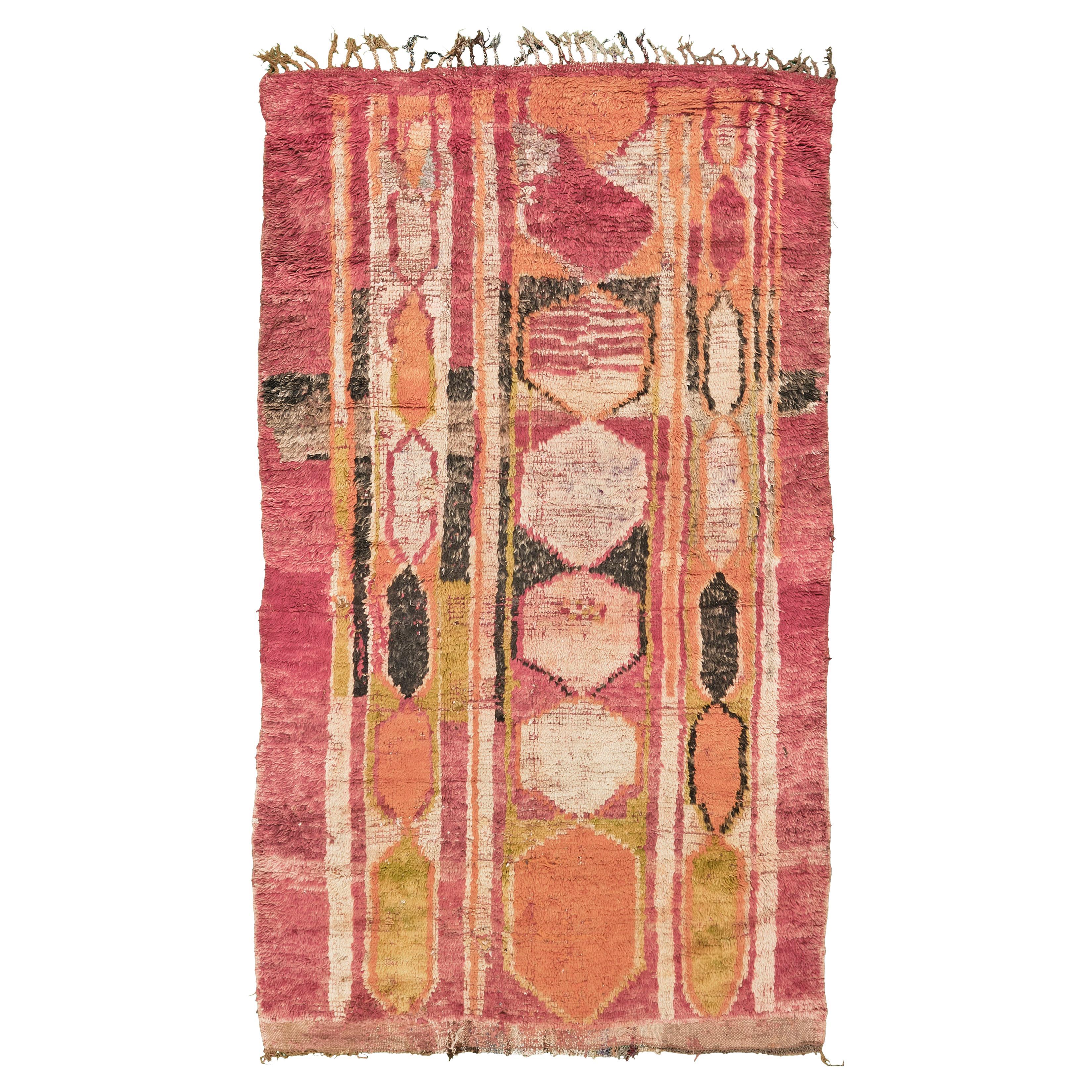 Marokkanischer Beni M'Guild Tribe-Teppich aus Mehraban, Vintage im Angebot