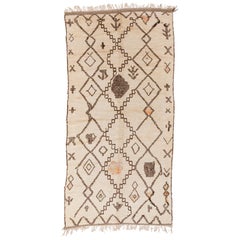 Vintage Moroccan Beni Ouarain Berber Rug