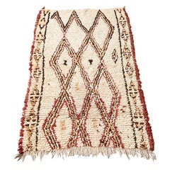 Vintage Moroccan Beni Ouarain Rug