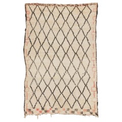 Vintage Moroccan Beni Ourain Rug - Neutral, Cream