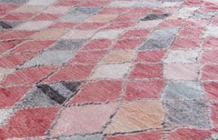 Vintage Moroccan Beni Ourain Berber Tribal Rug