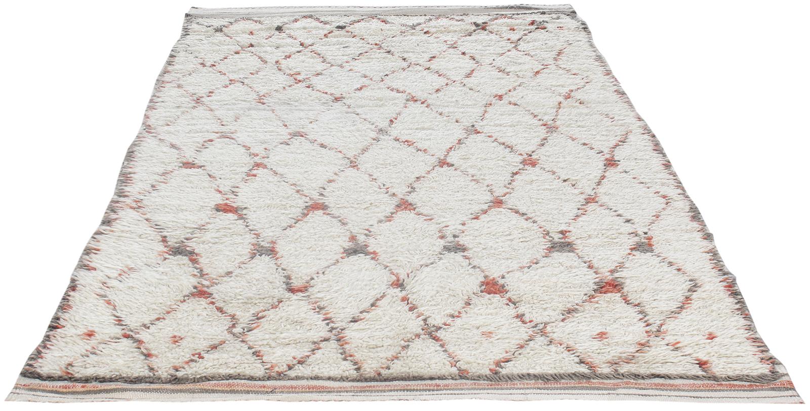 Tribal Vieux tapis tribal berbère marocain Beni Ourain Boujad en vente