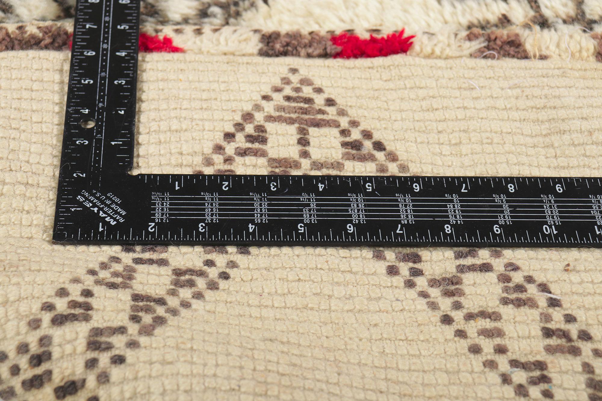 Vintage Moroccan Beni Ourain Rug For Sale 3