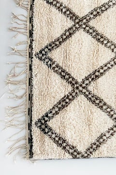 Vintage Moroccan Beni Ourain Rug