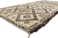 Tapis marocain Beni Ourain vintage