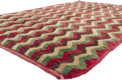 Vintage Moroccan Beni Ourain Rug with Modern Style