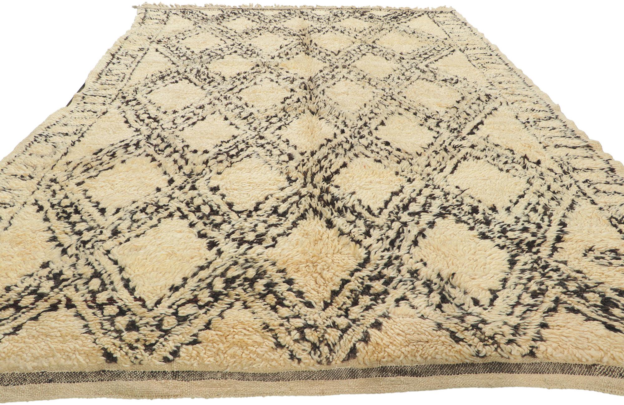 Marokkanischer Beni Ourain-Teppich (Moderne) im Angebot