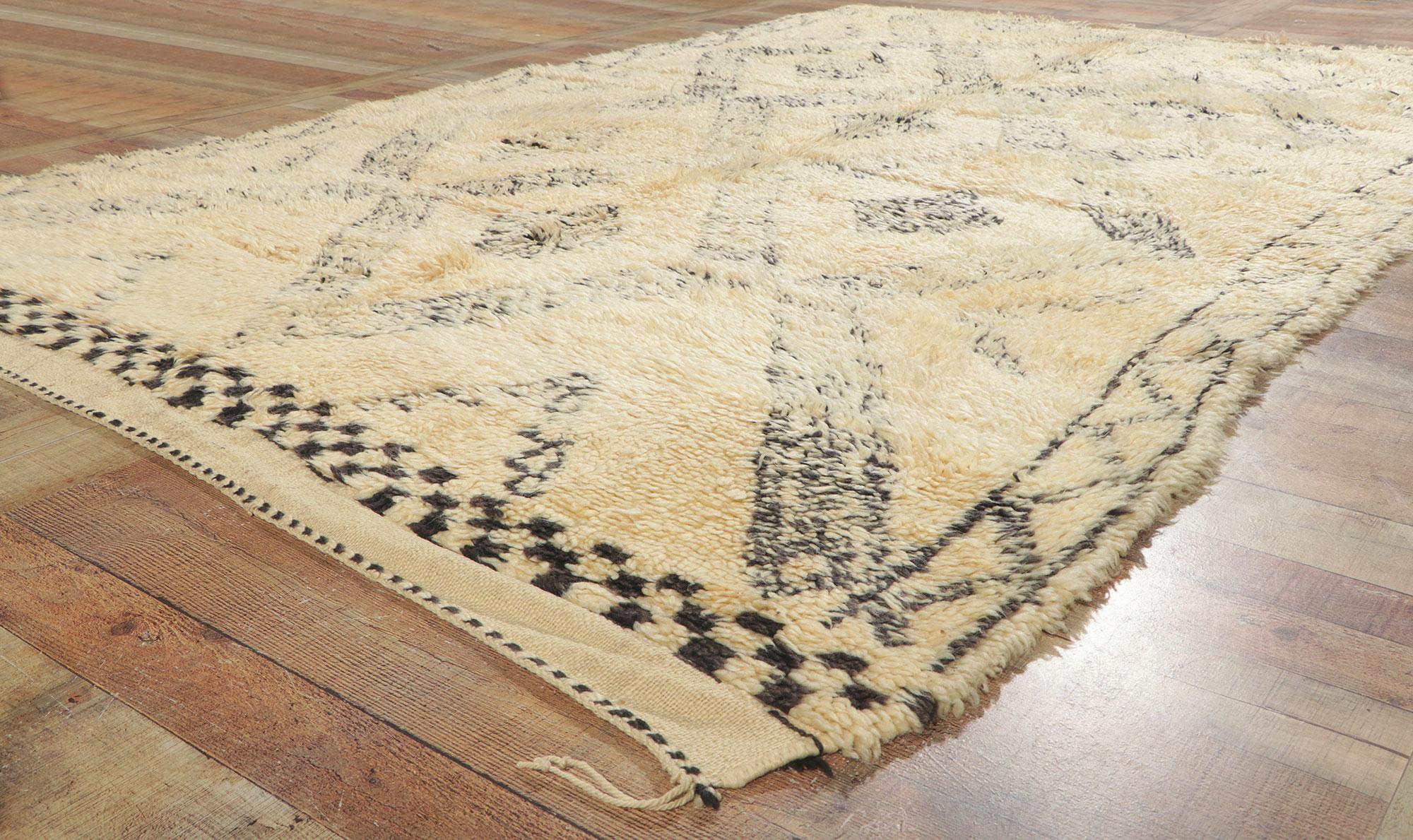 Marokkanischer Beni Ourain-Teppich (Wolle) im Angebot