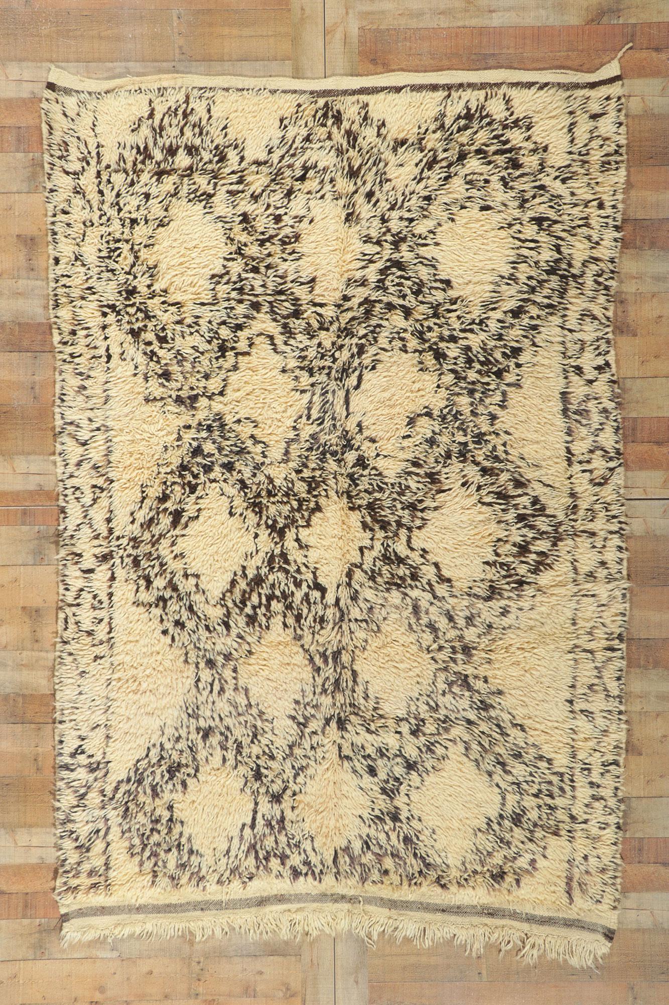 Vintage Moroccan Beni Ourain Rug For Sale 1