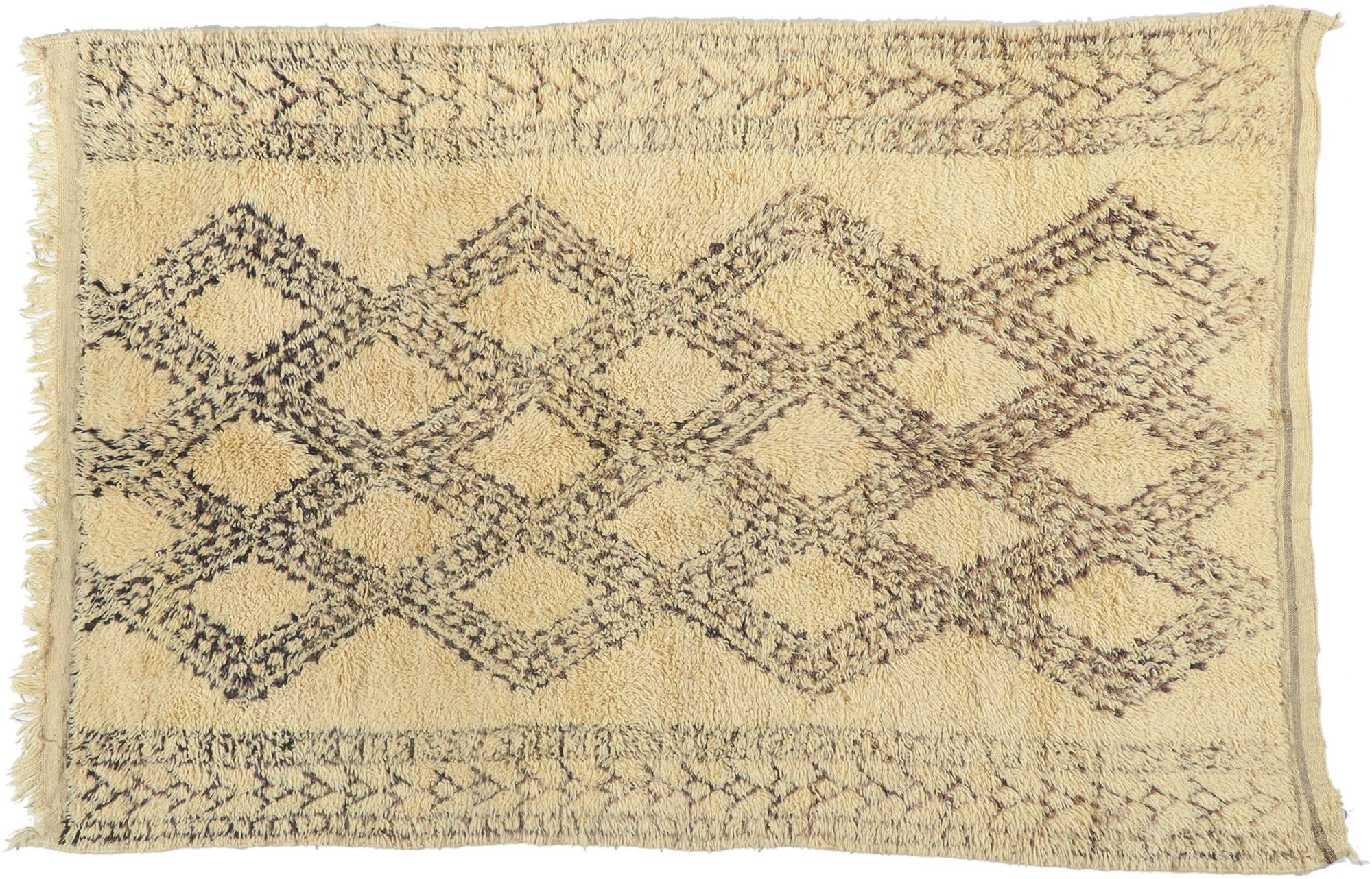 Marokkanischer Beni Ourain-Teppich im Angebot 1